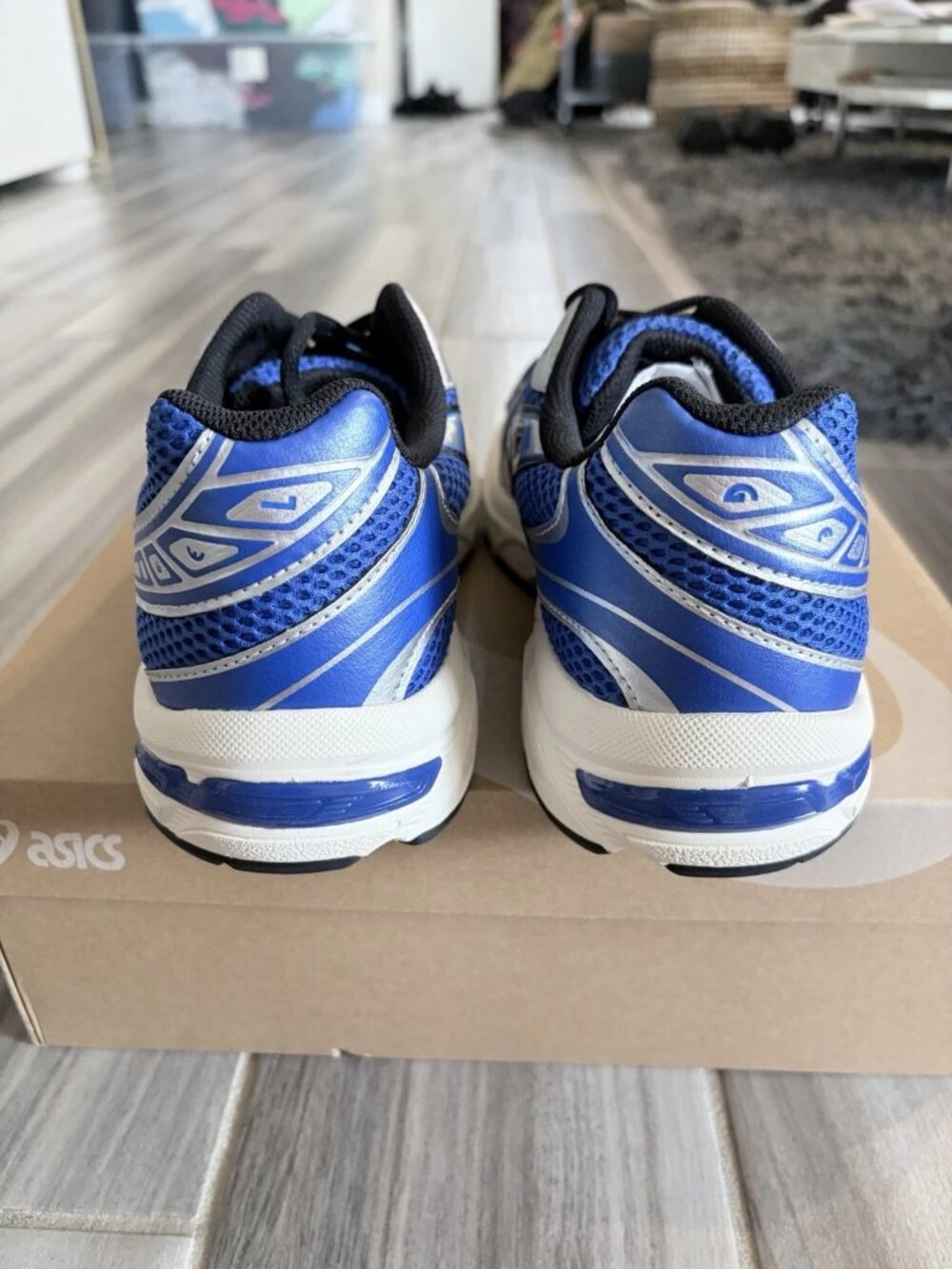 Men’s ASICS Gel 1130 Shoes - Lapis Lazuli Blue Silver Black 1203A992 400 - Picture 6 of 13